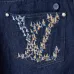 7Louis Vuitton Lettering embroidered denim shorts #A52982
