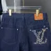 9Louis Vuitton Lettering embroidered denim shorts #A52982