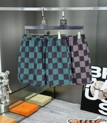 Louis Vuitton Pants for Louis Vuitton Short Pants for men Beach shorts Plaid shorts #A53054