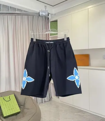 Louis Vuitton Pants for Louis Vuitton Short Pants for men Black/White/Blue #A53833