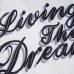 4Amiri Shirts LIVING THE DREAM SHORT  Black/White #A53888