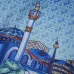 7Casablanca Blue 'The Night View' Shirt #A53889