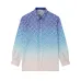 1Casablanca Shirts Jacquard Gradient Long Sleeve Silk Shirt #A53731