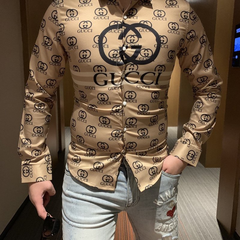 Buy Cheap Gucci shirts Gucci long-sleeved shirts for men #99899013 from AAAClothing.is