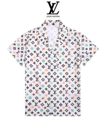 Louis Vuitton Shirts for Louis Vuitton Short sleeve shirts for men #A38655