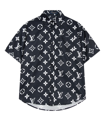 LV monogram DRESS shirt  r1688Reps