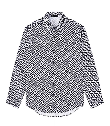 Versace Shirts for Versace Long-Sleeved Shirts for men Versace Greca Silk Twill Blouse #A53890