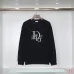 7Dior Embroidered Logo Round Neck Sweatshirt Black/White #A53792