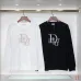 1Dior Embroidered Logo Round Neck Sweatshirt Black/White #A53792