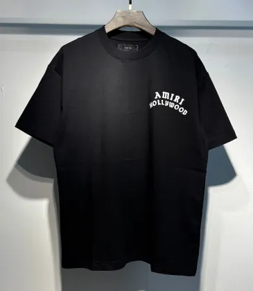Amiri T-shirts Cotton Hollywood Black/White #A54011