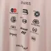 4Balenciaga Gucci T-shirts for Men  BALENCIAGA Logo Print Pink/White/Grey #A54096