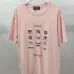 8Balenciaga Gucci T-shirts for Men  BALENCIAGA Logo Print Pink/White/Grey #A54096