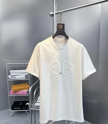 Balenciaga T-shirts for Men Balenciaga Mud dyed Bitcoin short sleeve Black/White #A53444
