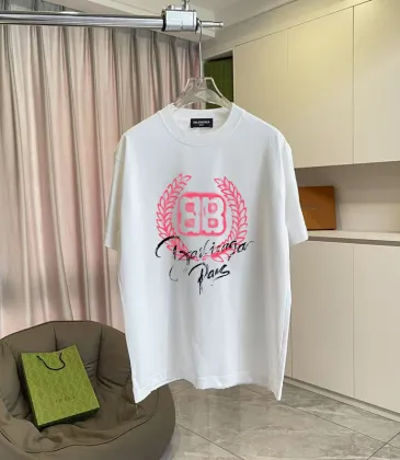 Balenciaga T-shirts for Men Black/White/Red #A53504
