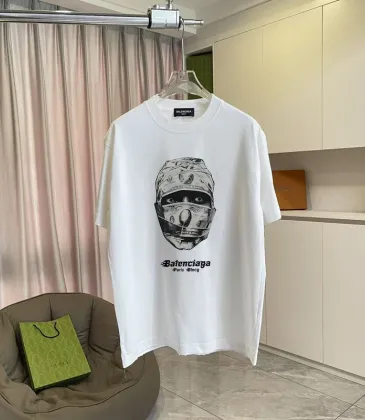 Balenciaga T-shirts for Men Black/White/Red #A53507