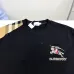 4Burberry T-Shirts for MEN Black Cross Stitch EKD​ Cotton T-shirt #A53446