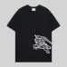 6Burberry T-Shirts for MEN Knight Stamp Cotton T-shirt in Flax - Men Black/White/Brown #A53837