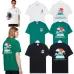 1Casablanca T-Shirts Casablanca – Wavy Mountain T-shirt  Black/White/Green #A53436