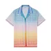 1Casablanca T-Shirts Gradient Monogram Silk Shirt | Casablanca Paris #A53715