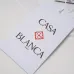 9Casablanca T-Shirts Miami Open x Forte Dei Marmi Short Sleeve Silk Shirt  Black/White #A53437
