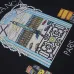 4Casablanca graphic-print Cotton T-shirt Black/White Casablanca #A53440