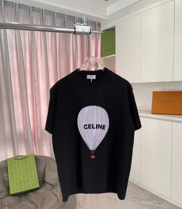 CELINE LOOSE T-SHIRT IN COTTON JERSEY Black/Pink/Grey #A53417