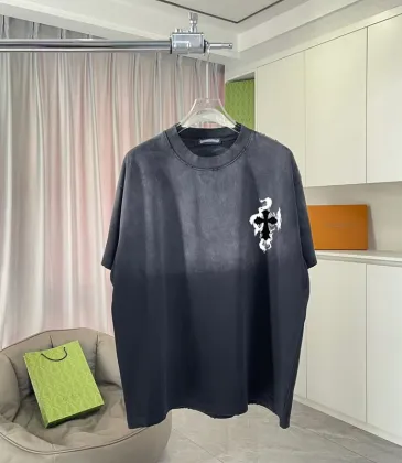 Chrome Hearts Luxury T-shirts for MEN Black/White/Red #A53449