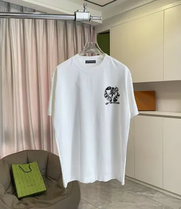 Chrome Hearts Luxury T-shirts for MEN Black/White/Red #A53450