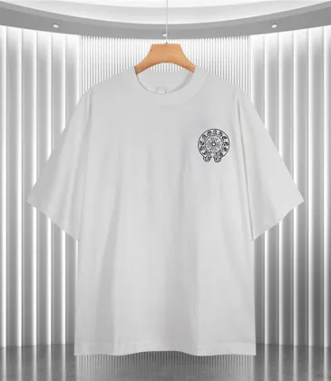 Chrome Hearts T-shirt for MEN Black/White #A53515