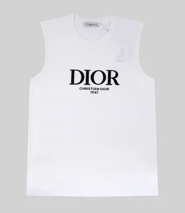 Dior Vest for men Black/White/Blue #A53442