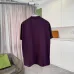 6Fendi - Logo-Print Cotton-Jersey T-Shirt Black/White/Purple #A53422