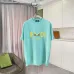 11Fendi - Logo-Print Cotton-Jersey T-Shirt Black/White/Purple #A53422