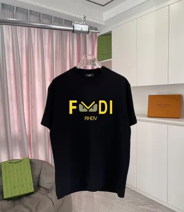 Fendi - Logo-Print Cotton-Jersey T-Shirt Black/White/Purple #A53422