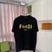 1Fendi - Logo-Print Cotton-Jersey T-Shirt Black/White/Purple #A53422