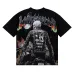 1NEW Godspeed Skeleton cowboy print pattern Tee Washed Mens Short sleeved T-shirt #A53416
