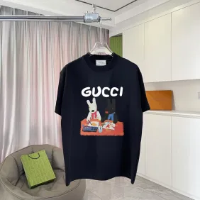Gucci T-shirts for Gucci Men's Print Cotton AAA T-shirts 4 colors #A54077