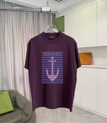 Gucci T-shirts for Gucci Men's Print Cotton AAA T-shirts 4 colors #A54082