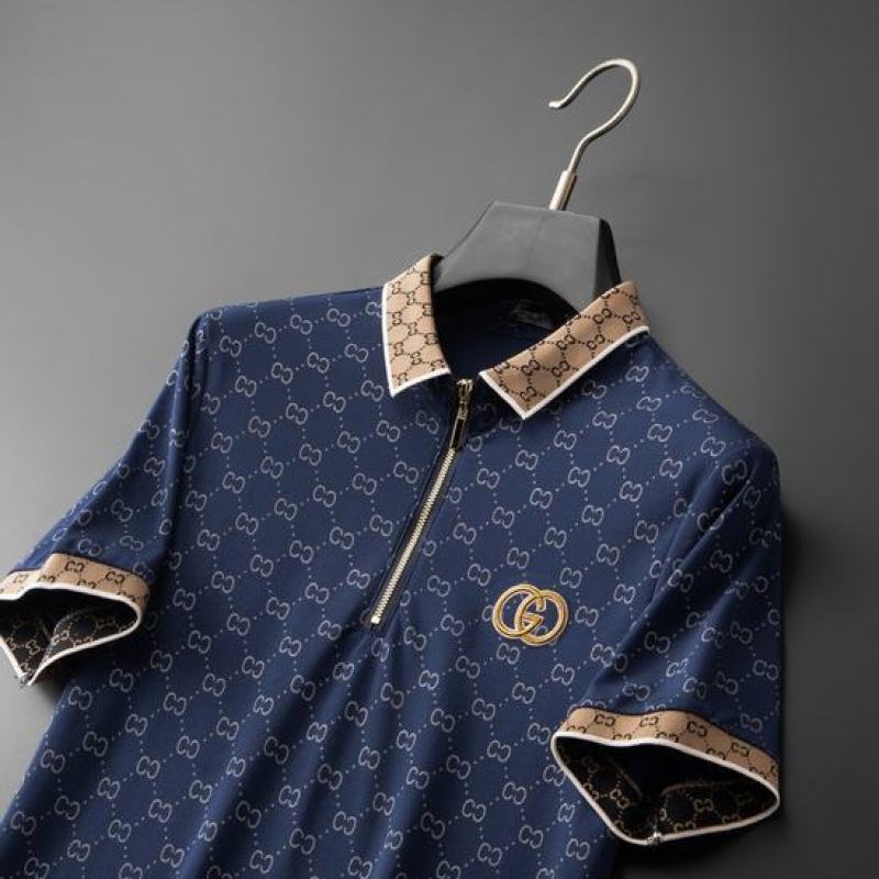 Buy Gucci T-shirts for Gucci Polo Shirts Navy/Black/White from AAAClothing.is