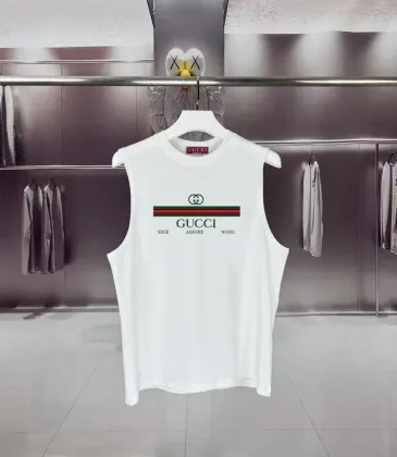 Gucci men's tank tops Black/White #A52952