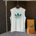 1Gucci x Adidas clover men's tank tops White #A53004