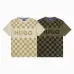 1Hugo Boss Polo Shirts for Boss t-shirts lattice Black/White #A47189