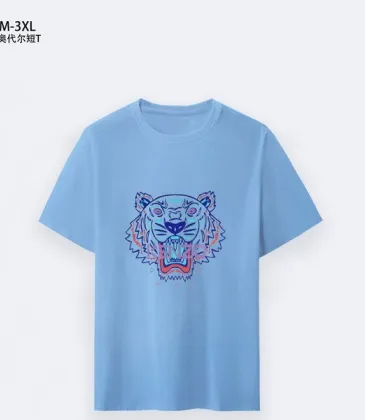 KENZO T-SHIRTS for MEN tiger Black/White/blue #A47192