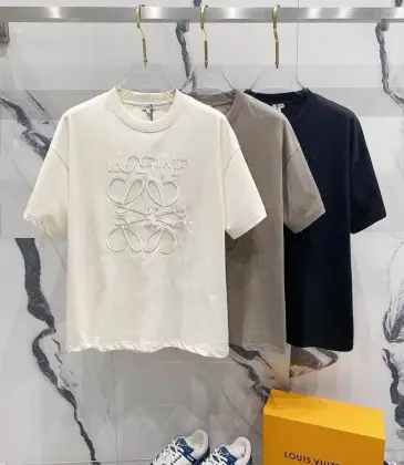 LOEWE T-shirts for MEN Black/White/Red #A47236