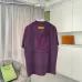 1Louis Vuitton T-Shirts for AAAA Louis Vuitton T-Shirts Black/White/Purple #A53336