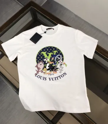 Louis Vuitton T-Shirts for AAAA Louis Vuitton T-Shirts Cartoon rabbit Black/White #A53131