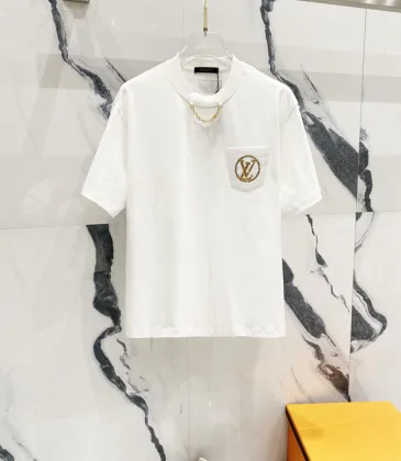 Louis Vuitton T-Shirts for AAAA Louis Vuitton T-Shirts Weight:320g Black/White #A53037