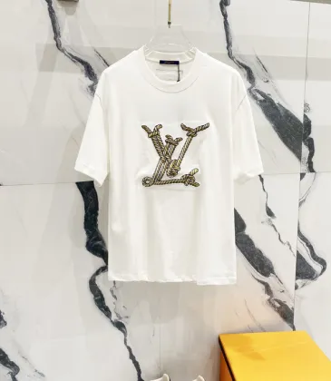 Louis Vuitton T-Shirts for AAAA Louis Vuitton T-Shirts Weight:320g Black/White #A53039