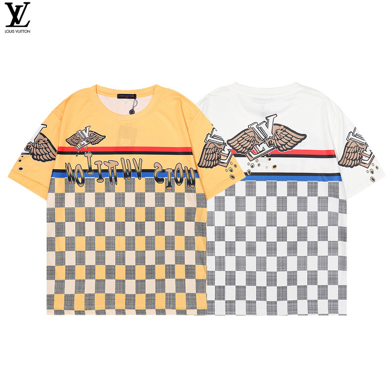 Louis Vuitton Luxury T-Shirts (1A99ZM, 1A99ZL, 1A99ZK, 1A99ZX, 1A99ZW,  1A99ZV, 1A99ZU, 1A99ZT 1A99ZQ, 1A99ZS 1A99ZP, 1A99ZR 1A99ZO)