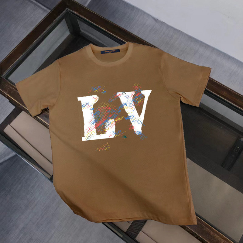 Cheap Brown Monogram Logo Louis Vuitton T Shirt Womens, Louis
