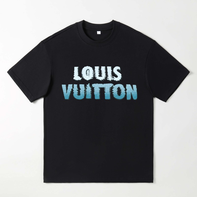 Louis Vuitton MENS polo blue monogram brand new 3XL